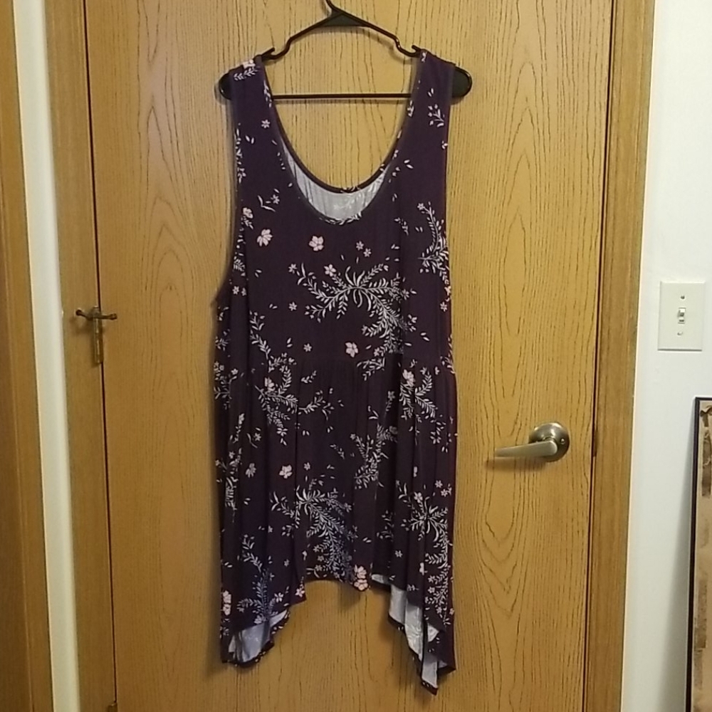 Torrid Purple Floral Tank 6X